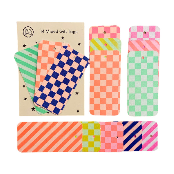 Gift Tags Set Of 14 Riso Printed