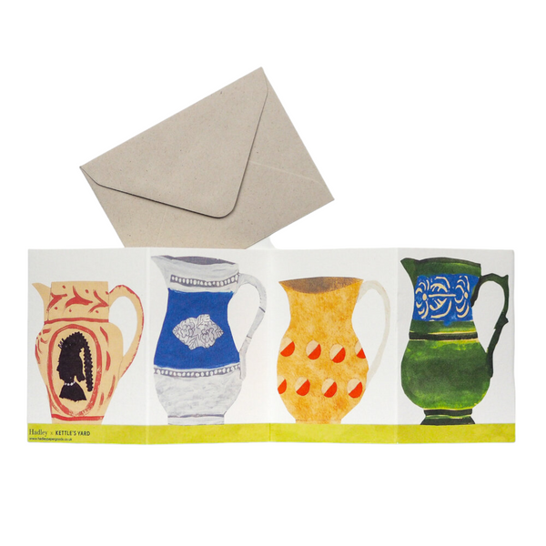 Card Concertina Fold Out Four Jugs