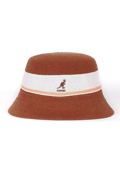 Bermuda Stripe Bucket Hat caoba