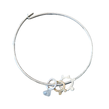 We Are One Light Sterling Silver Bangle & Talismans