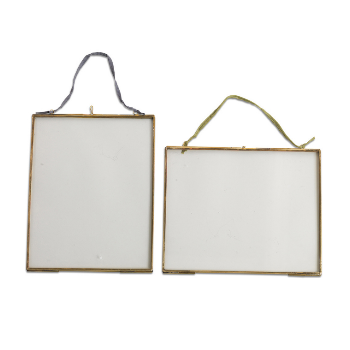 Large Brass Glass Kiko Frame in Landscape or Portrait