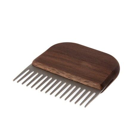 Oil Treated Walnut And Stainless Steel Beard Comb
