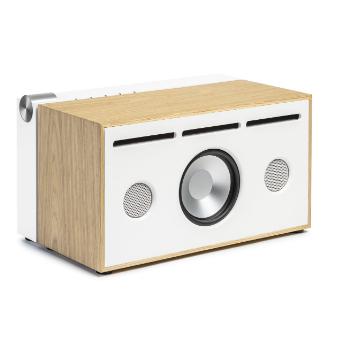 Oak and White Aluminium PR/01 All in One Speaker