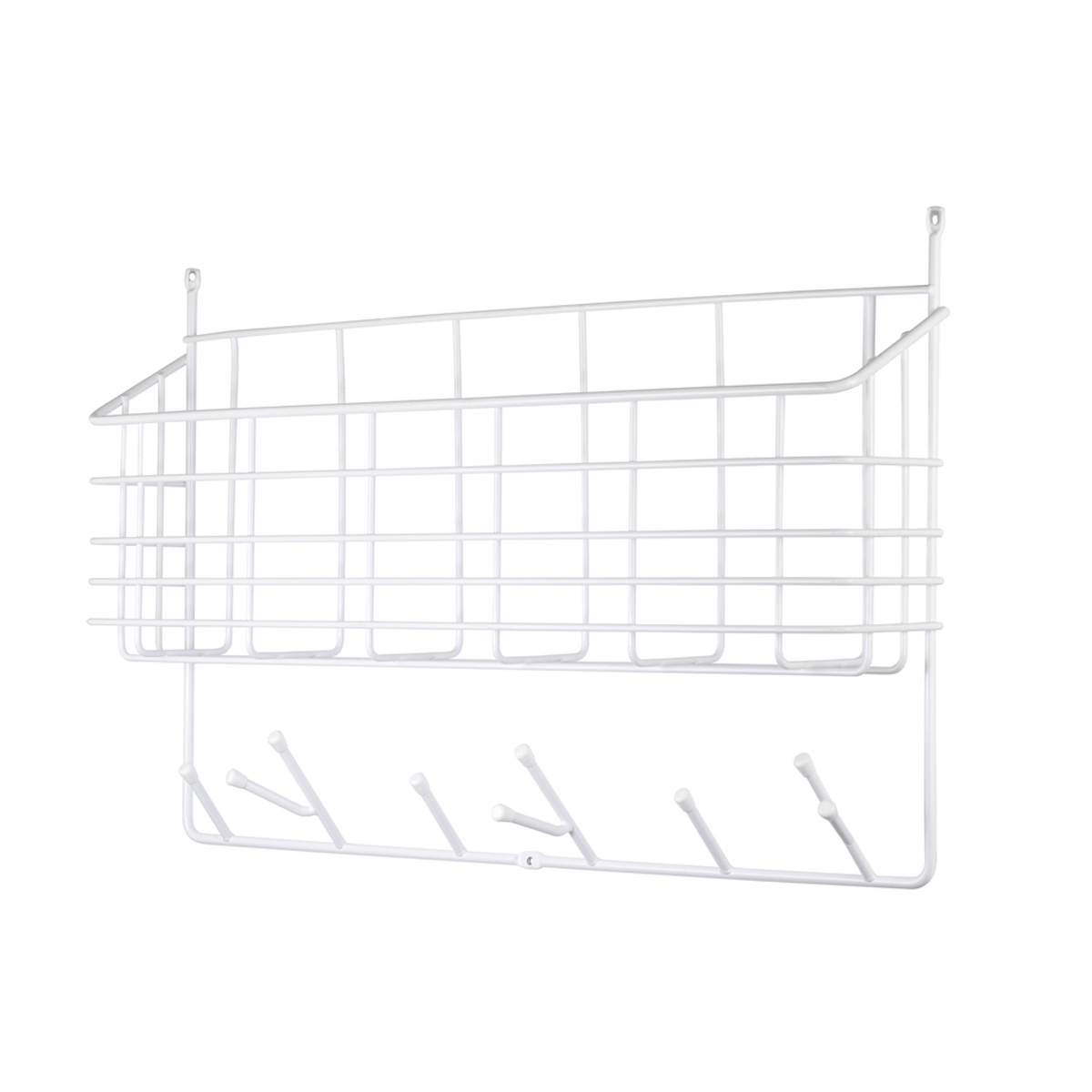 Ecofriendly white wall storage basket