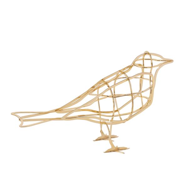De Laube Gold Metal Decorative Bird