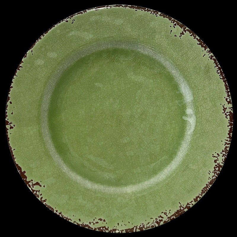 Dessert Plate Green Melamine 22 cm
