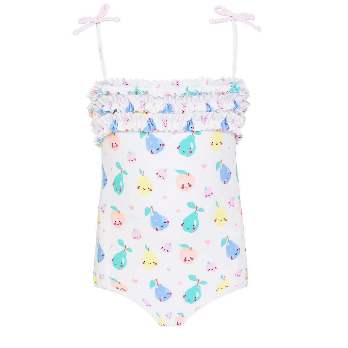 Pink and White Sunuva Fruit Friends Swimsuit