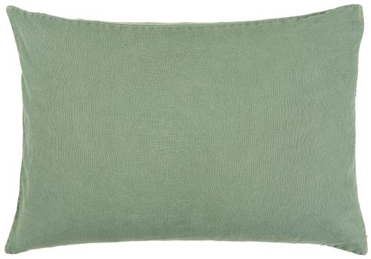 Green Linen Pillowcase
