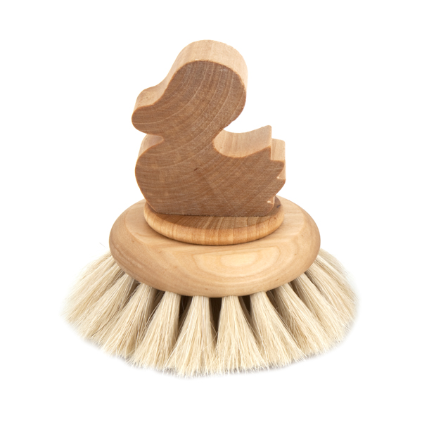 Round Bath Brush with Duck Handle
