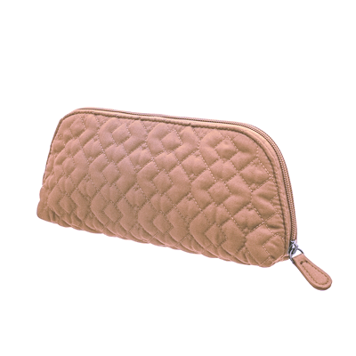 Orange Polyester Cosmetic Bag