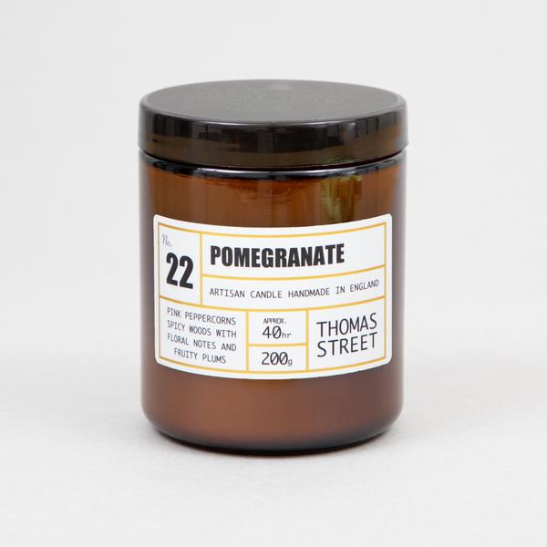 #22 Granatapfelglaskerze (200 g)