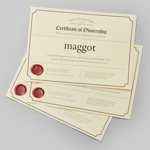 Word Certificate
