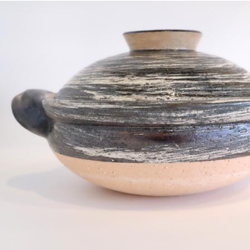 Medium Hakeme Design Donabe Clay Cooking Pot