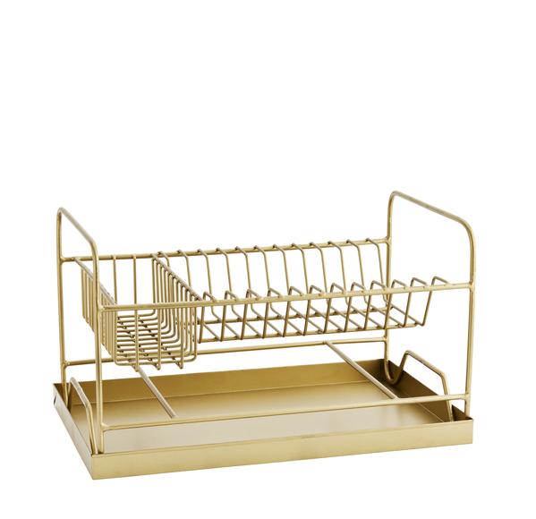 Madam Stoltz Brass Coated Dish Drainer