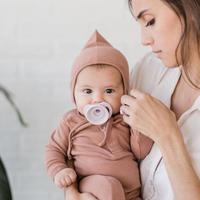 Doddle and Co Pop & Go Single Pacifier Dummy in Lilac