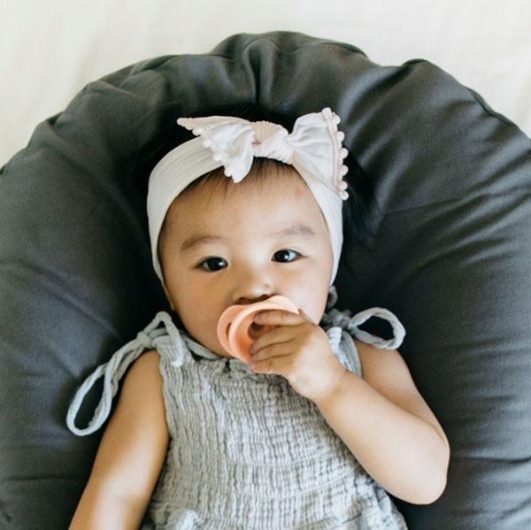 Doddle and Co Pop & Go Pacifier Dummy in Rust, Peach & Cream Set of 3