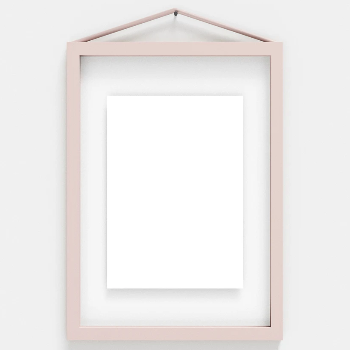 "Frame" by Moebe | A5 Aluminum, Pale Rose