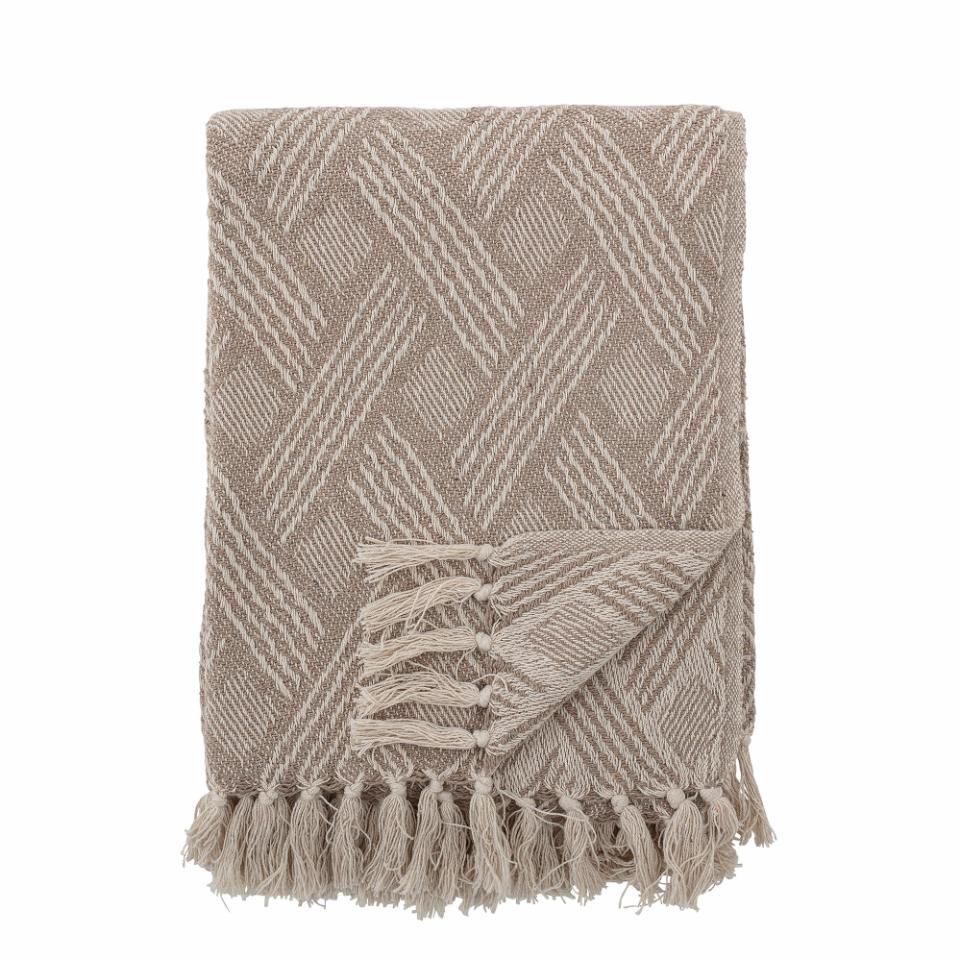 Ghina Throw Beige Nature Recycled Cotton