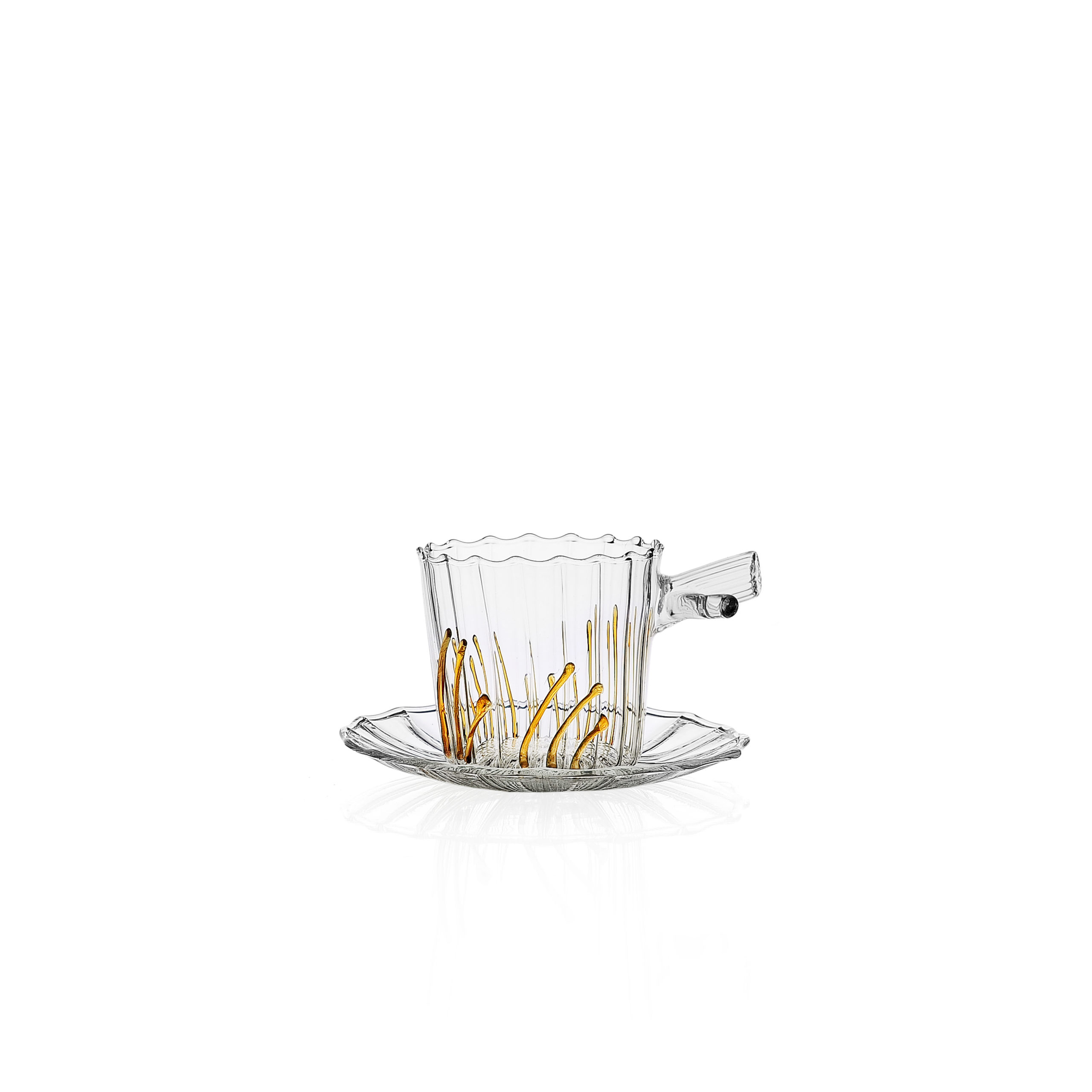 Greenwood Tea Cup And Saucer - Amber Grass
