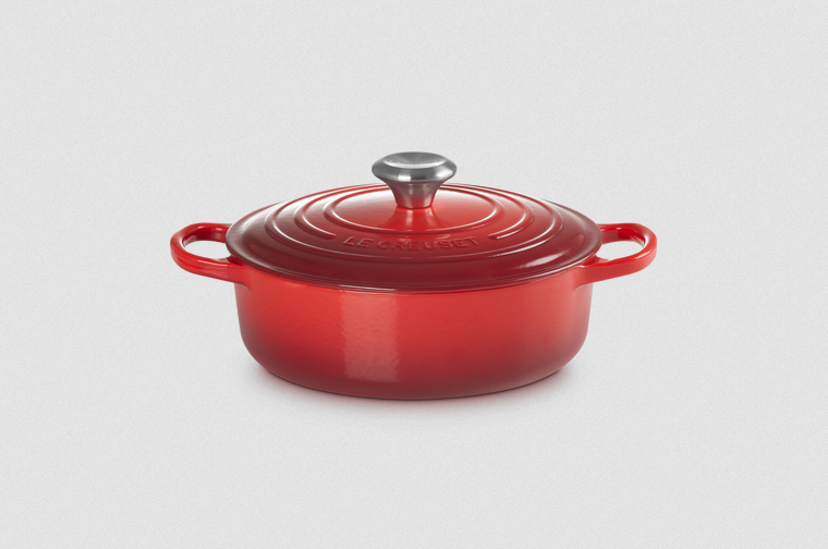 Cast iron round roaster ∅ 24cm, Cherry red