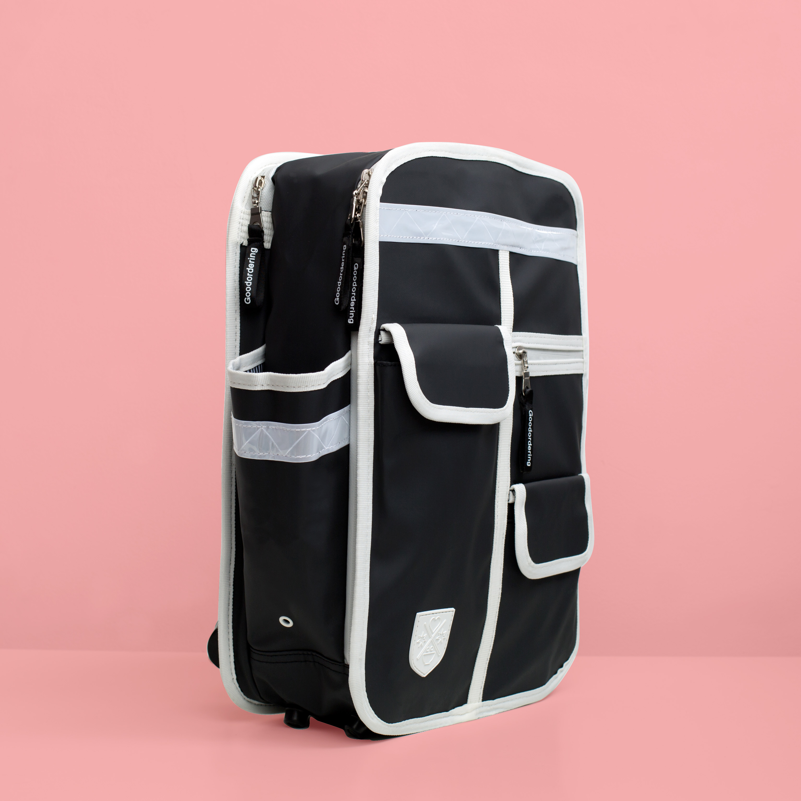 Black HI VIS Retro Style Backpack