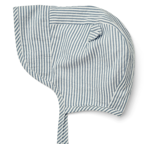 Rae Sun Hat Stripe Blue Wave / Crème