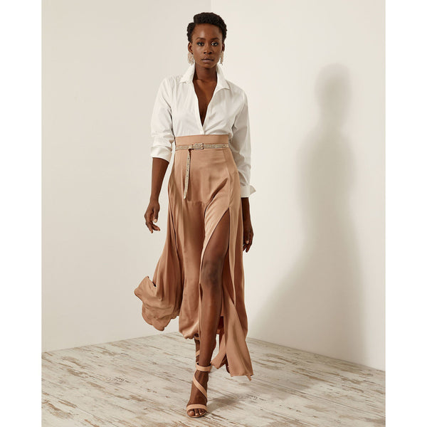 Pale Gold Cynthia Maxi Skirt 
