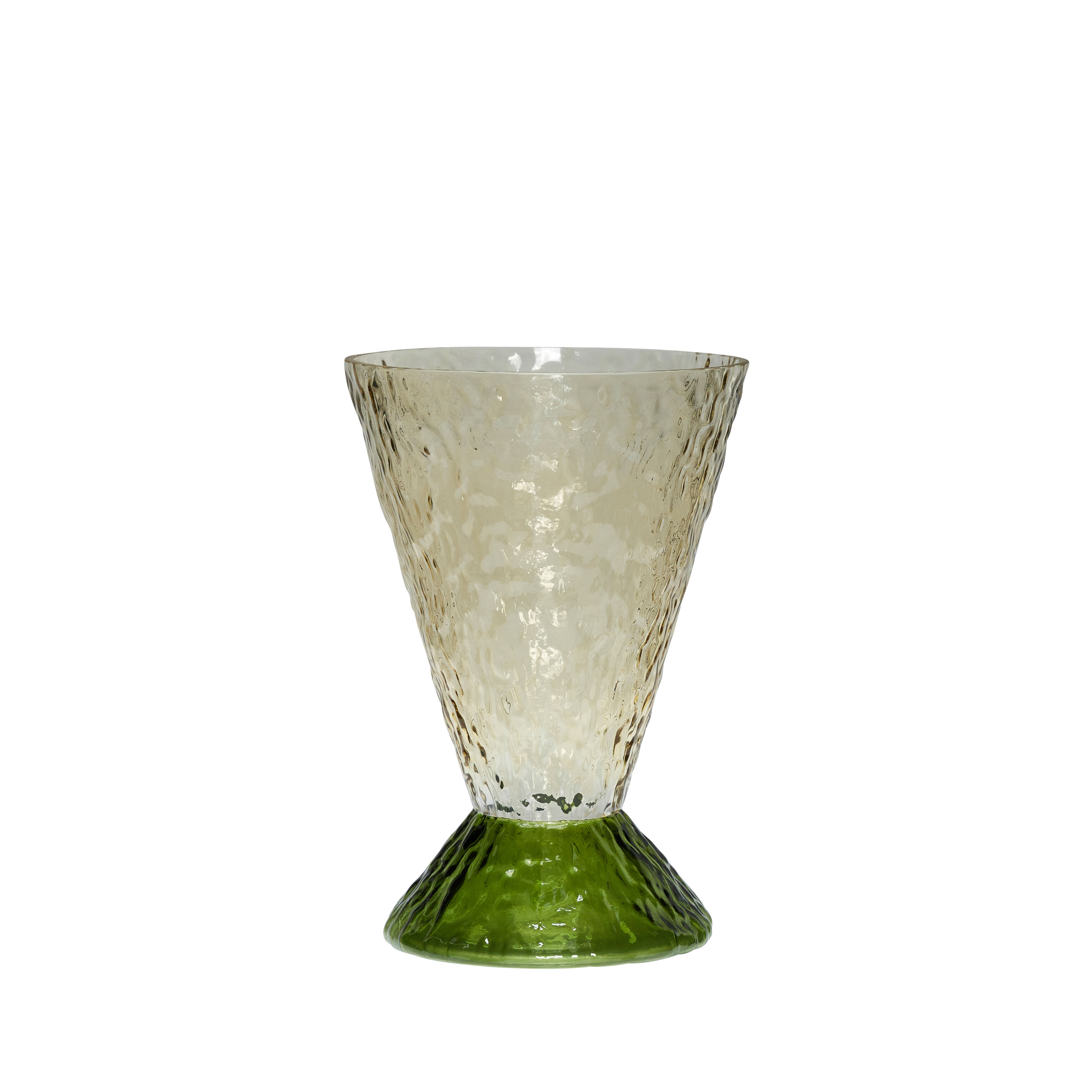 Abyss Vase in Dark Green and Brown