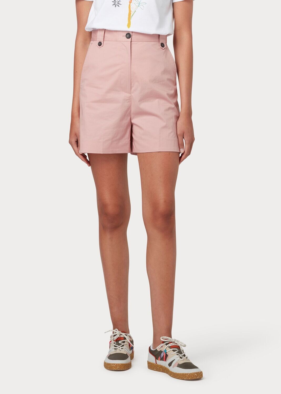 Pink Tailored Shorts