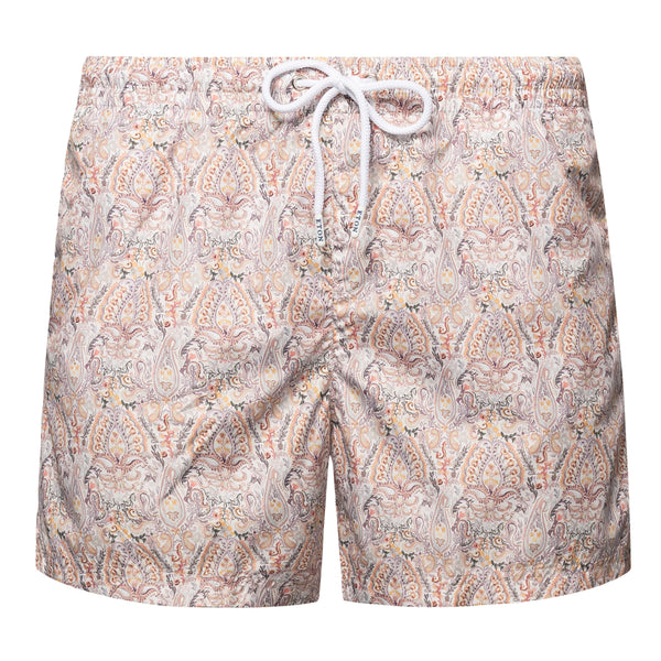 - Shorts de natation à imprimé rouge / orange a0003370755