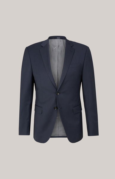 - Herby 2 Button Suit Jacket In Dark Mottled Blue
