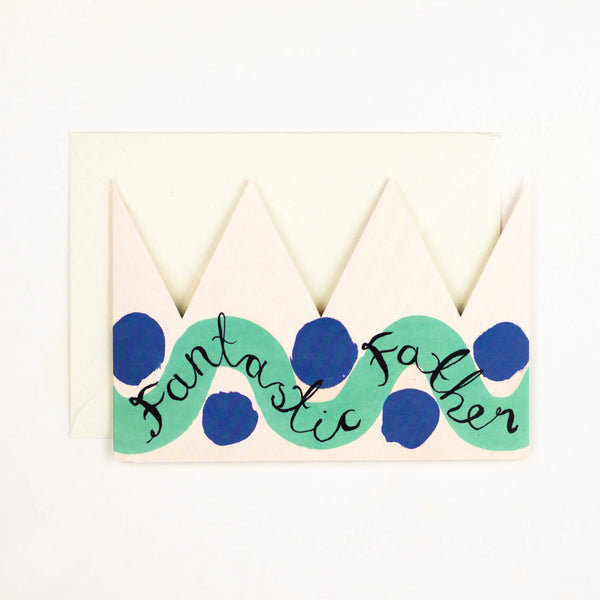 Fantastic Father Party Hat Card