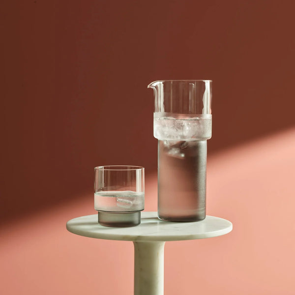 - Rye Jug / Carafe / Pitcher - Clear + Smoke