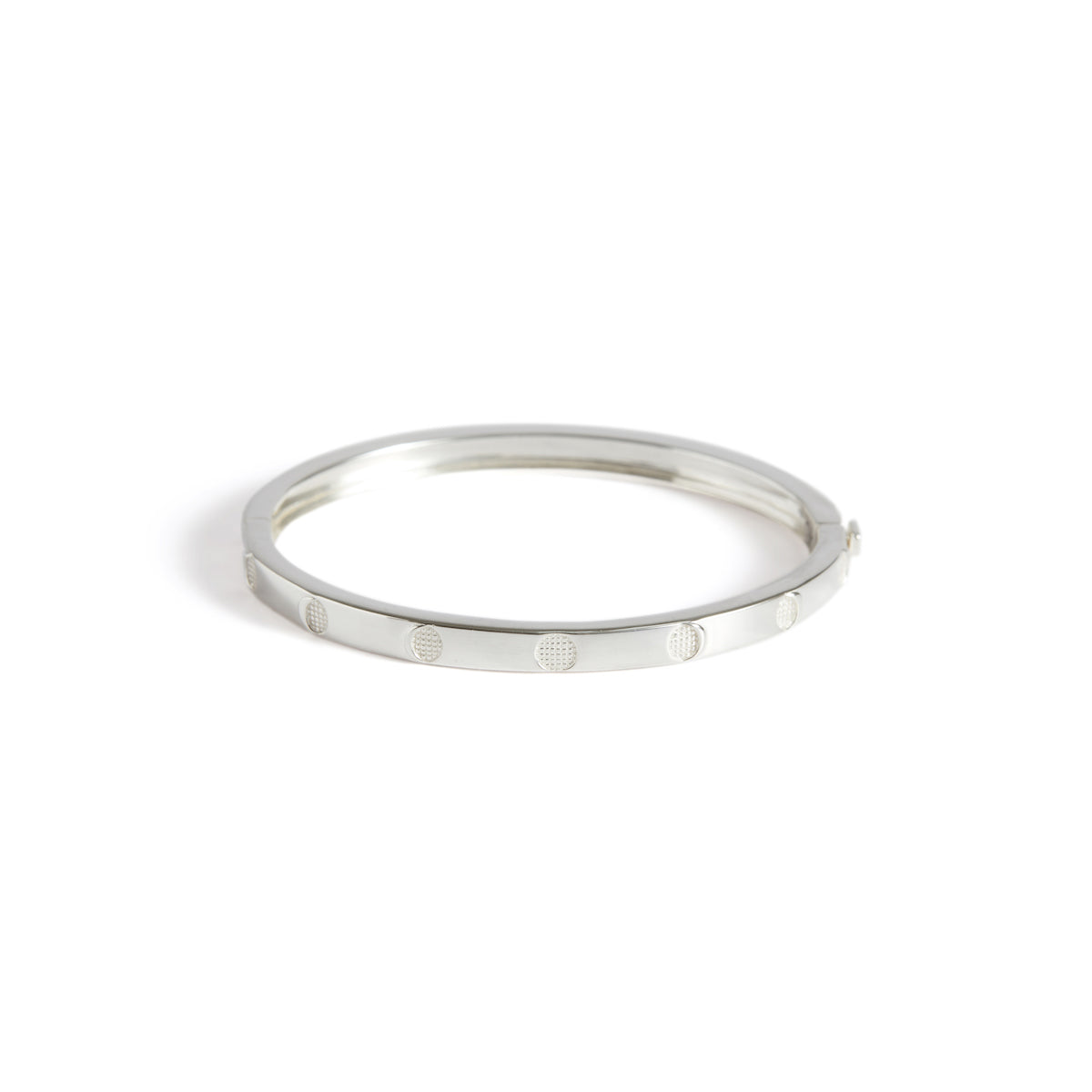 Moon Phases Bangle Silver