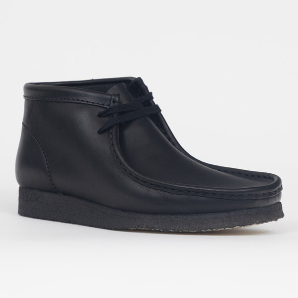 Bottes de Wallabee en cuir noir