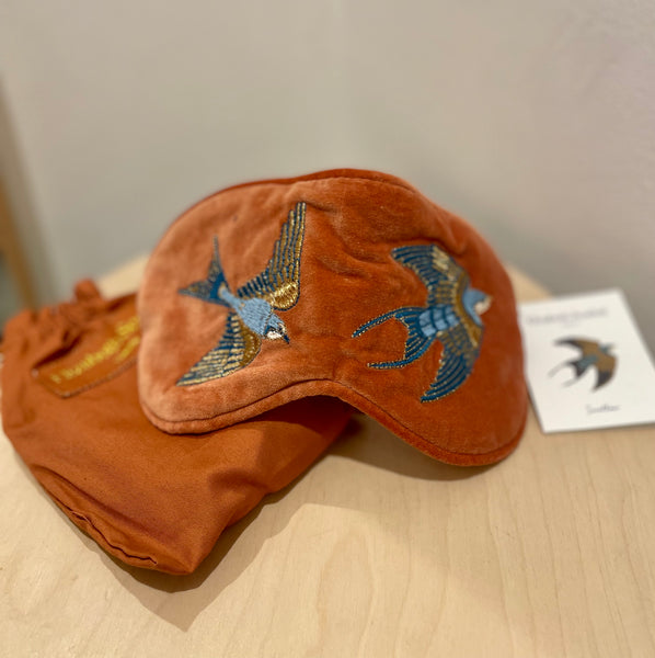 X Lark Sun Swallow Eye Mask - Burnt Orange