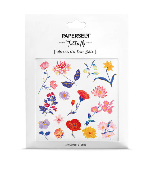 Temporary Tattoos Month Flowers
