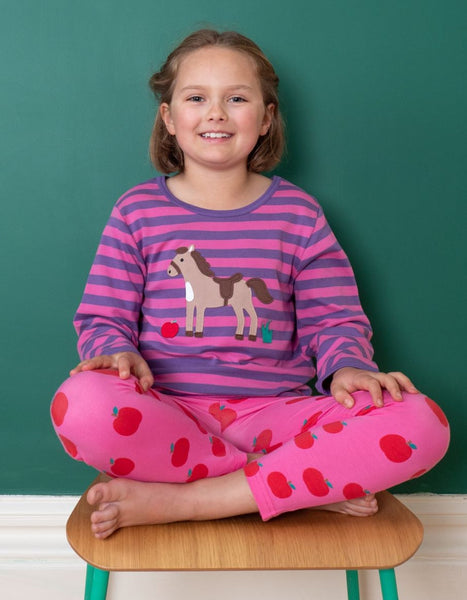Organic Apple Printed Leggings