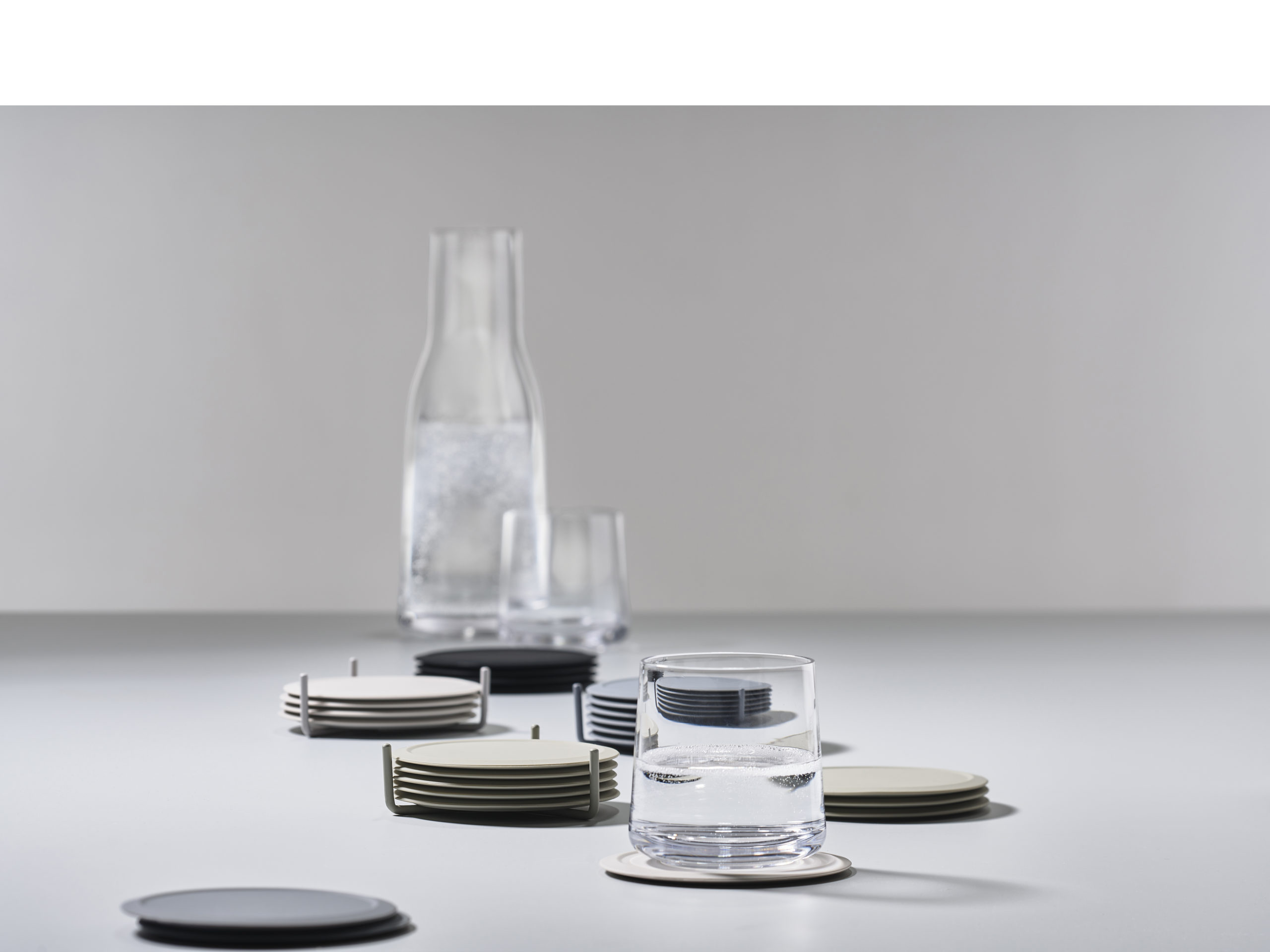 Zone Denmark Coasters With Holder - Khaki
