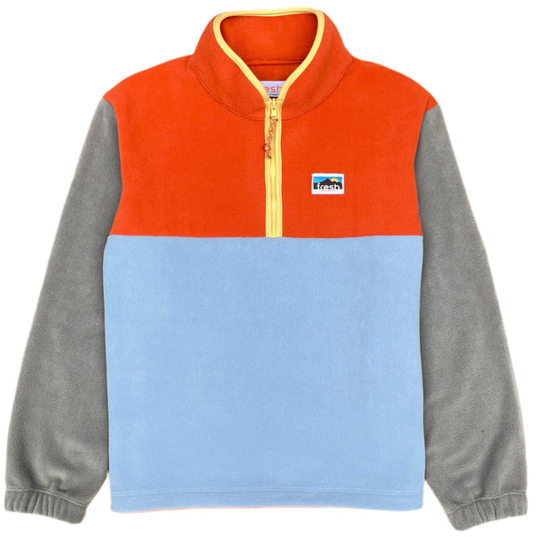 Yvon Half Zip Fleece Pullover Orange