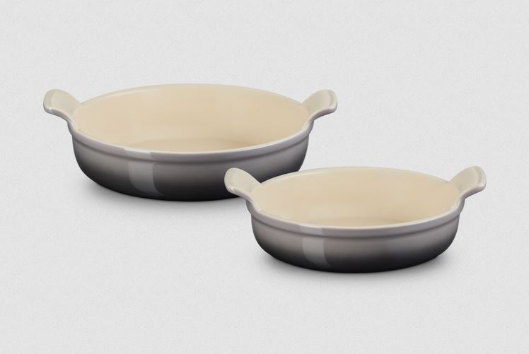 Set of 2 round casserole dishes - Flint