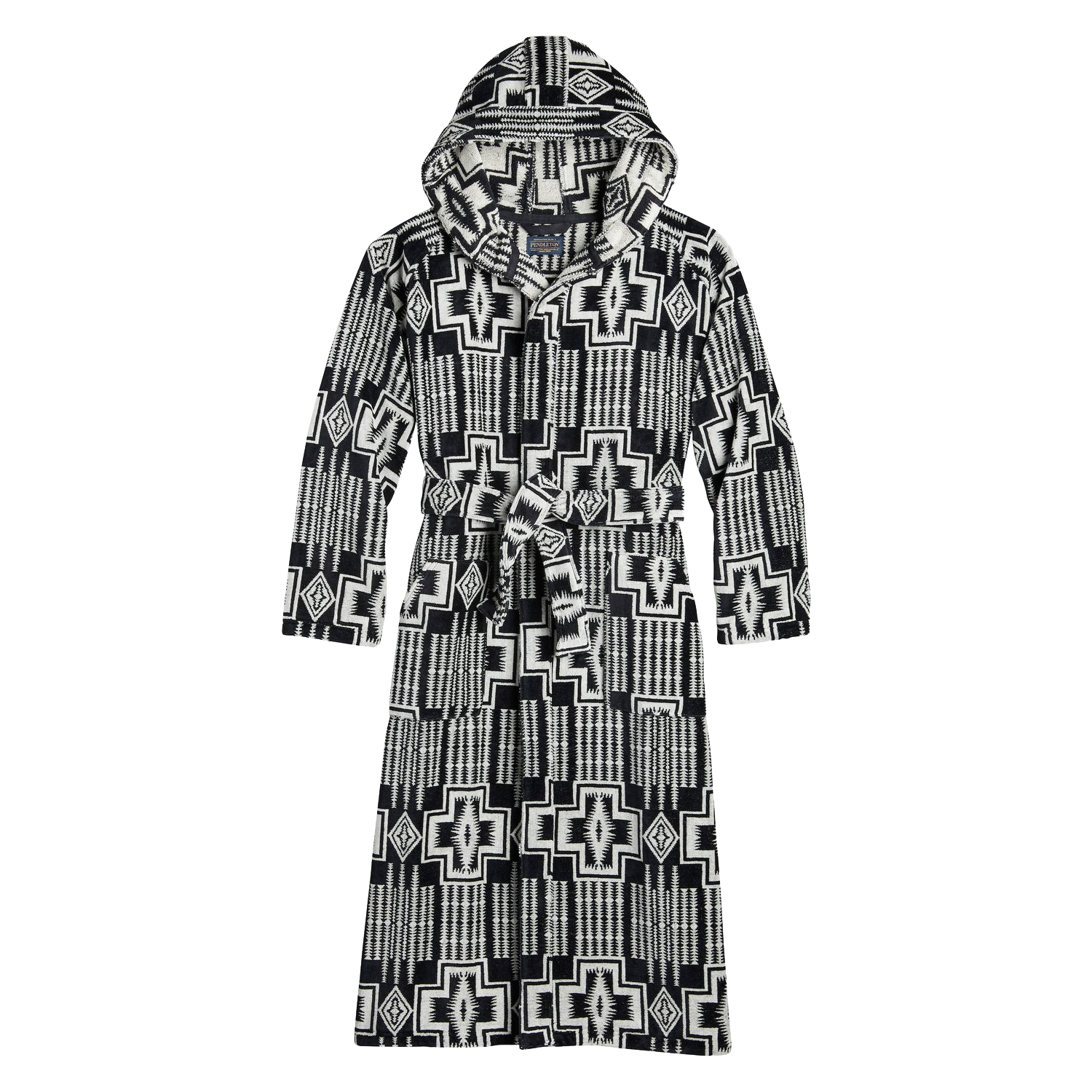 Bath Robe | Harding Black/White