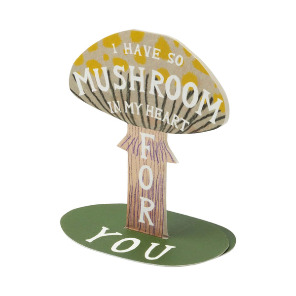 Card Stand Up Mushroom In My Heart For You