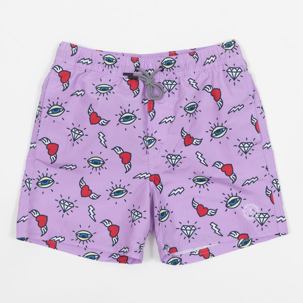 Fiji Swim Shorts in Purple