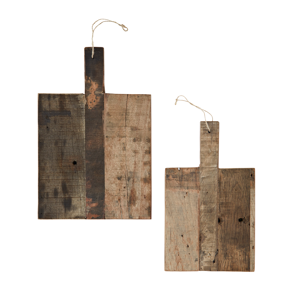 Rectangle recycled wooden cutting board - large