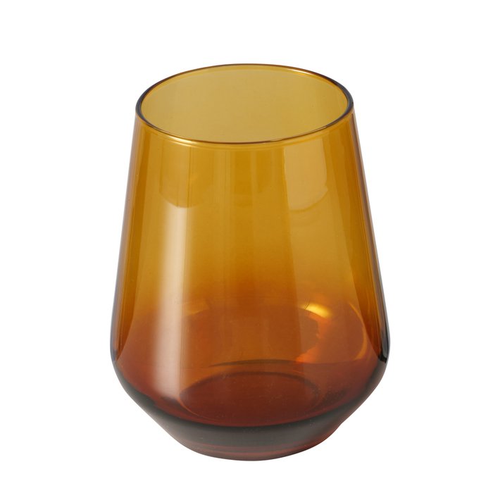 Lot de 6 verres à eau - Ambré