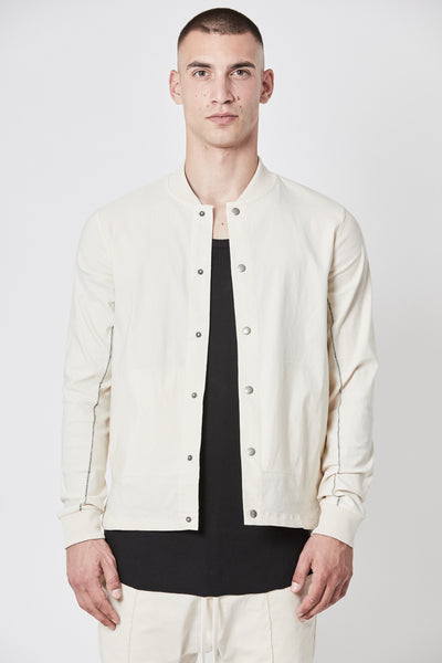 M sj 583 Ivoire de veste tissée en ajustement régulier