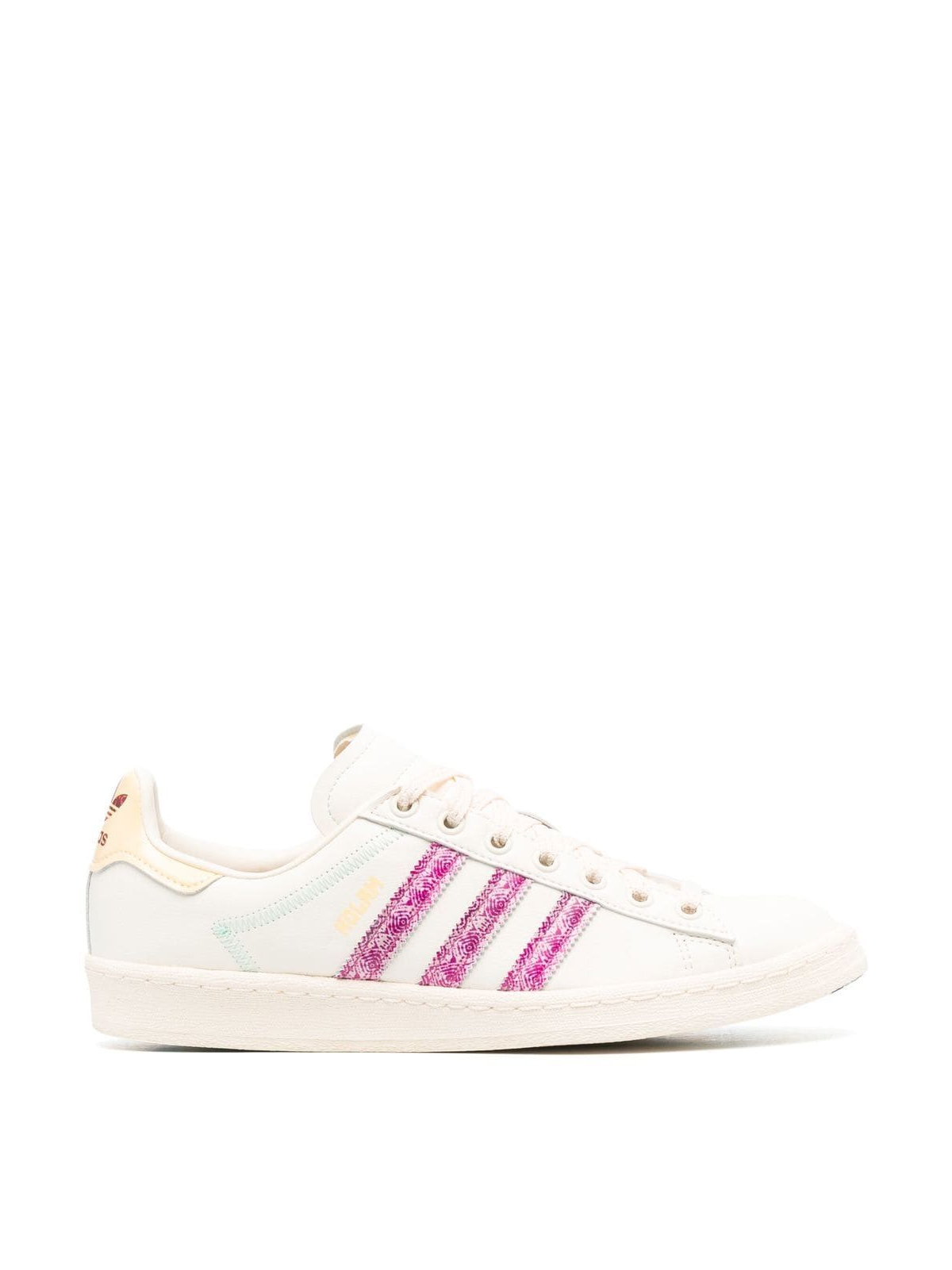Creme White and Orange Ttint Campus X Kolam Adilicious City Series Sneakers