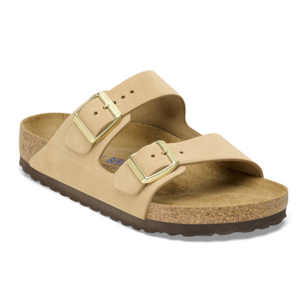 WOMENS Arizona Sandcastle letti morbidi in pelle Nubuck 1019016 - larghezza stretta