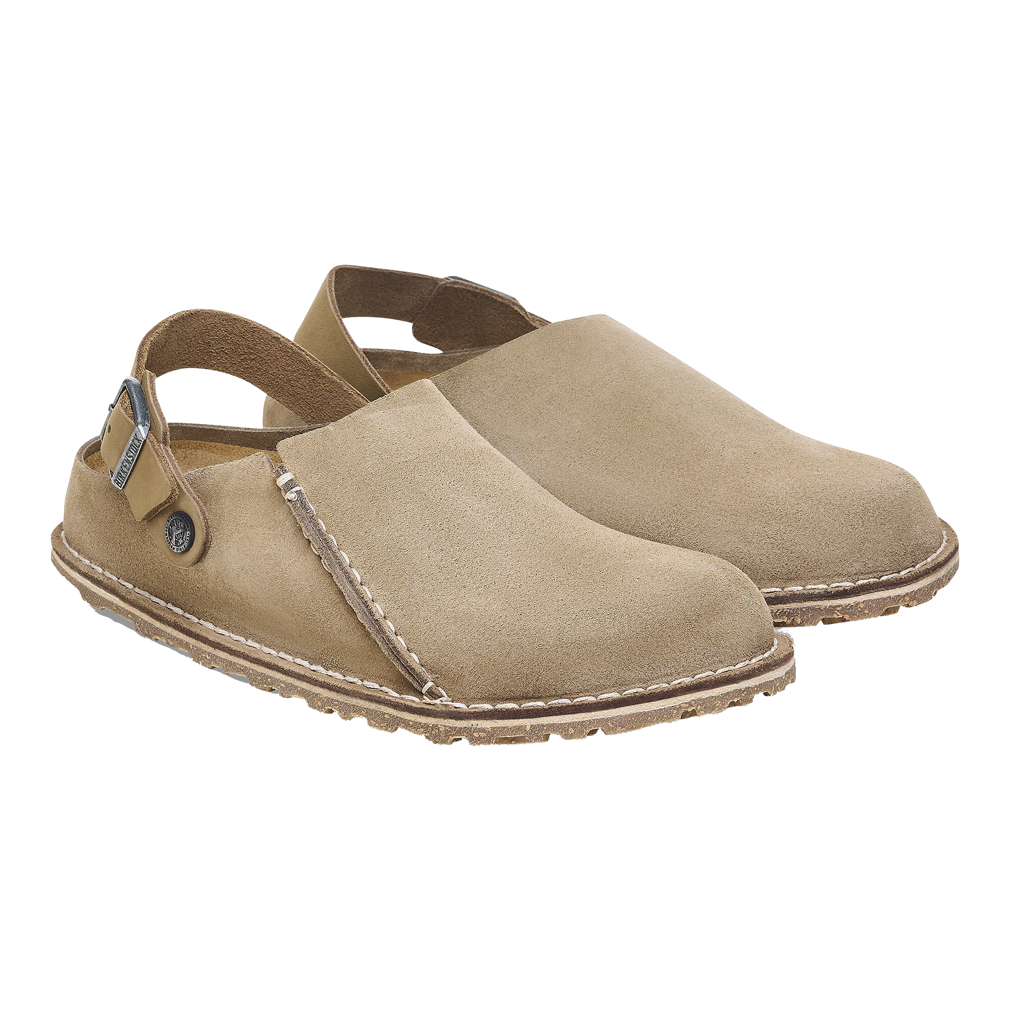 Birkenstock | LUTRY PREMIUM | Taupe grigio in pelle scamosciata